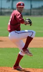Friday night starting pitcher Joey DeNato