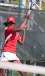 Jithme Jayawickrema won her No. 6 singles match on Sunday.