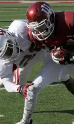Indiana scrimmaged inside Memorial Stadium on Thursday.