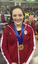 Big Ten Champion Lindsay Vrooman is the third seed in the 1,650 freestyle at the 2013 NCAA Swimming and Diving Championships.