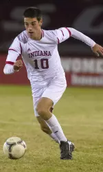 A.J. Corrado's second-half goal tied the game at 2-all. The Hoosiers would go on to post a 3-2 win over Notre Dame at the National Soccer Festival.