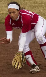 Shelby Gogreve (00) was one of two Hoosiers to post a multiple-hit game