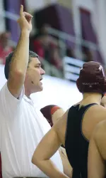 Coach Barry King with Jakie Kohli