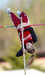 Sophie Gutermuth took the win in the college women's pole vault.
