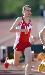 Andy Bayer clocked a 3:55.6 anchor on IU's fourth-place DMR.