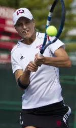 Alecia Kauss won at No. 2 doubles and No. 4 singles on Friday.