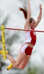 Freshman Sydney Clute is the Big Ten Field Athlete of the Week.