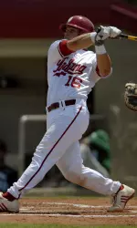 Josh Phegley (above) smacks a homerun during his Hoosier days