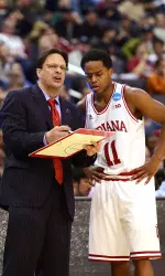 Head coach Tom Crean and sophomore Kevin