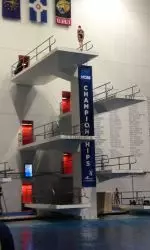 Amy Cozad and Kate Hillman will compete in the final round of the synchronized platform event on Sunday.