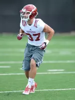 In his two years at IU, Mark Murphy has 20 starts (17 at safety, three at weak-side linebacker) and played in all 24 contests.