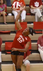 Awele Nwaeze was named MVP after leading the Hoosiers to the Indiana Invitational title.