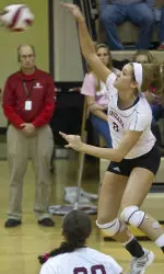 Amelia Anderson led the Hoosiers with 21 kills in a win over Wyoming.