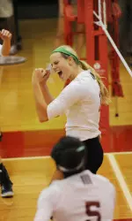 Morgan Leach led the Hoosiers with 16 kills.