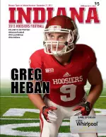 Senior safety Greg Heban is featured on this week's game program cover.