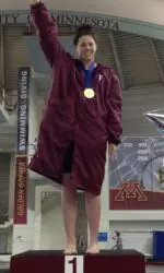 Brooklynn Snodgrass won Big Ten titles in the 100 backstroke, 200 backstroke and 800 free relay in her freshman season at IU.