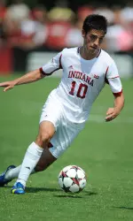 Senior A.J. Corrado netted his first goal of the season for the Hoosiers in a 2-1 OT loss at UAB.