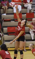 Morgan Leach led the Hoosiers in kills and made the All-Tournament team.
