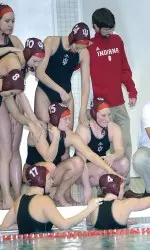 Coach Robbins with the team.