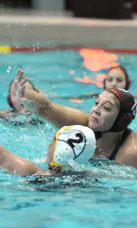 Hallie Lindsey battles for position.