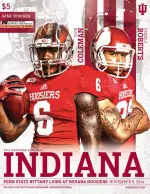 Saturday's game program cover features running backs Tevin Coleman and D'Angelo Roberts!