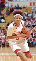 Larryn Brooks led the Hoosiers with 16 points on Thursday night.