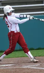 Michelle Huber finished the day 2-for-3 with a HR and 3 RBI