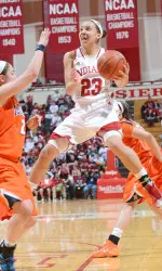Freshman Alexis Gassion scored 17 points with seven rebounds and tied a career high with four steals.
