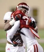 In its final practice before Spring Break, the Indiana football team went to work under the lights at Memorial Stadium on Thursday.