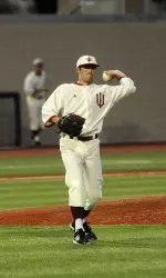 Joey DeNato pitched eight scoreless as the Hoosiers blanked Michigan State.