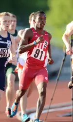 Freshman Tre'Tez Kinnaird finished second in the 800m run to earn a podium spot.