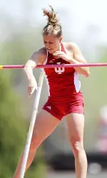 Senior Kelsie Ahbe set a personal record and second best mark in school history.