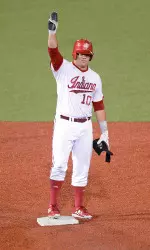 Kyle Schwarber hit a two-run home run on Monday and hit .588 (10-for-17) during the Bloomington Regional.