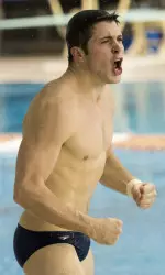 Michael Hixon was a two-time NCAA Champion in 2014, winning the 1-meter and 3-meter springboard titles.