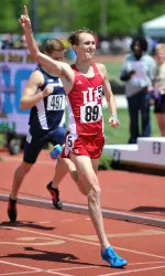 Hunter gave the Hoosiers a win in the Big Ten 1500m for the fourth straight year.