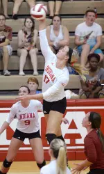 Senior Morgan Leach led the Hoosiers with 15 kills.