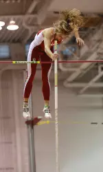 At the Hoosier Open, Sophie Gutermuth set a school record in the pole vault (4.22m)