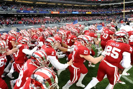 team running out