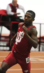 Tretez Kinnaird has the third best 800m time in the Big Ten this season.