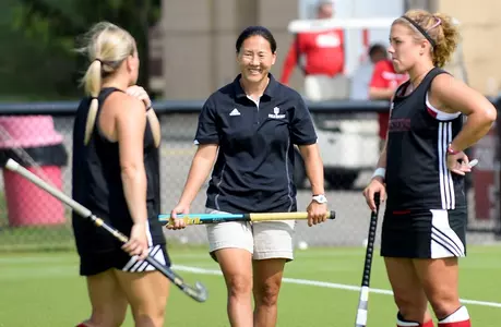 Head coach Amanda Janney