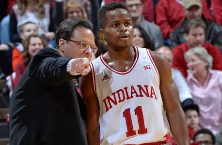 Head Coach Tom Crean and Yogi Ferrell