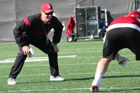 Tom Allen Mic'd Up at Spring Practice Image
