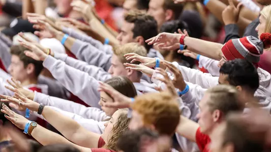 BLOOMINGTON, IN - NOVEMBER 01, 2018 - Fans during the game against the University of Southern Indiana Screaming Eagles and the Indiana Hoosiers at Simon Skjodt Assembly Hall in Bloomington, IN. Photo By John Sims/Indiana Athletics