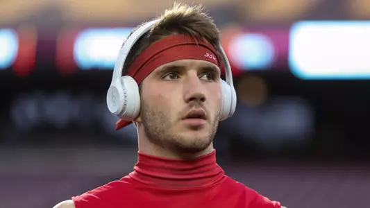 MINNEAPOLIS, MN - OCTOBER 26, 2018 - wide receiver Luke Timian #25 of the Indiana Hoosiers during the game between the Minnesota Gophers and the Indiana Hoosiers at TCF Bank Stadium in Minneapolis, MN. Photo By Craig Bisacre/Indiana Athletics