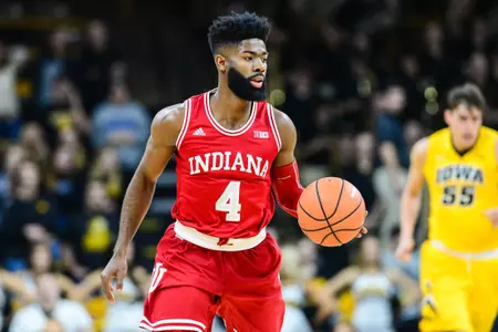 Feb 17, 2018; Iowa City, IA, USA; during the first half at Carver-Hawkeye Arena. Mandatory Credit: Jeffrey Becker-USA TODAY Sports