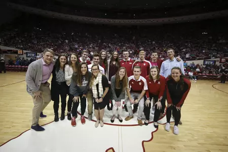 BLOOMINGTON, IN - FEBRUARY 14, \mbb during the game against the Illinois Fighting Illini and the Indiana Hoosiers at Simon Skjodt Assembly Hall in Bloomington, IN Photo By Lydia Knoll/Indiana Athletics
