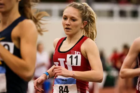 GENEVA, OH - February 23, 2018 -- \tf of the Indiana Hoosiers during the Indoor Big Ten Championships at the SPIRE Institute in Geneva, Ohio. Photo by Steven Leonard/Indiana Athletics