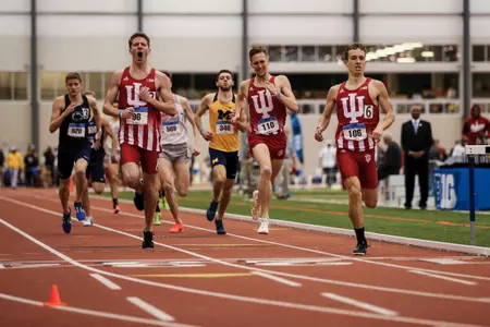 GENEVA, OH - February 24, 2018 - \tf of the Indiana Hoosiers during the Indoor Big Ten Championships at the SPIRE Institute in Geneva, Ohio. Photo by Steven Leonard/Indiana Athletics