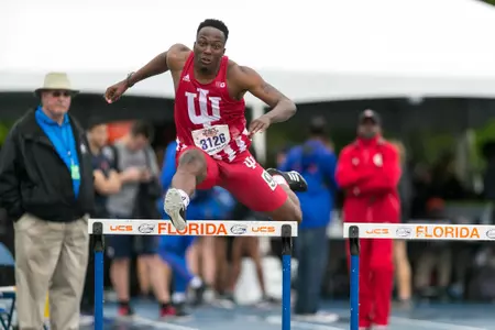 Images of the Indiana University Track & Field Team from the Pepsi Florida Relays on Friday, March 30, 2018 at the Percy Beard Track at James G. Pressly Stadium in Gainesville, FL / Photo by Matthew Goldman/Matt Pendleton Photography for Indiana University Athletics