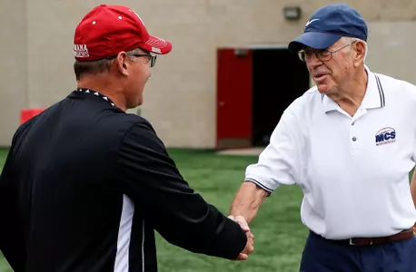 Tom Allen and former IU head coach Bill Mallory